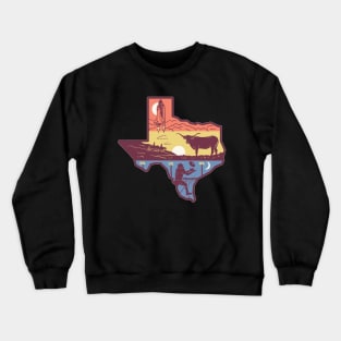 texas city design Crewneck Sweatshirt